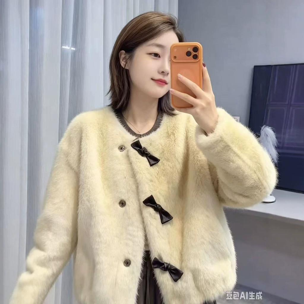 Winter women's small fragrant wind short fur fur coat women's spring and autumn new fur integrated top