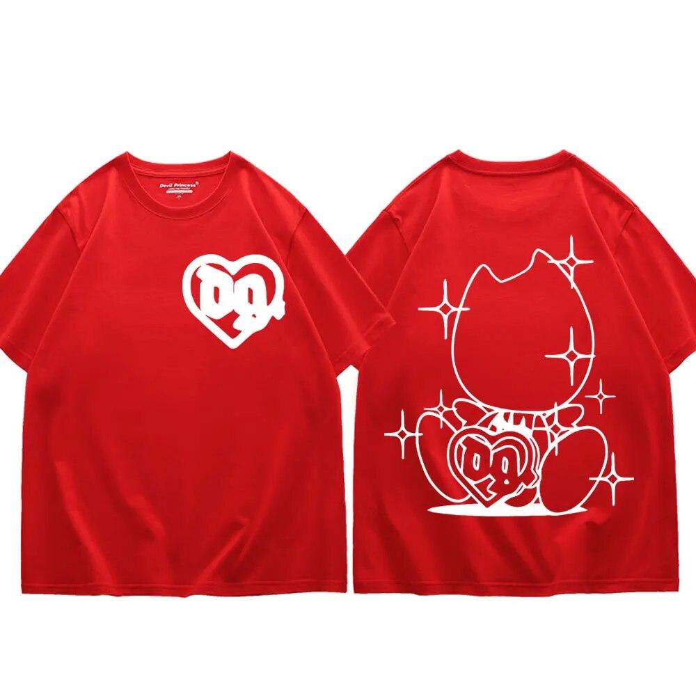 Hip Hop Rapper Tričko Bladee Skate Drain Gang Band Potisk Trička Unisex Dámská Móda Neformální Trička s krátkým rukávem Streetwear