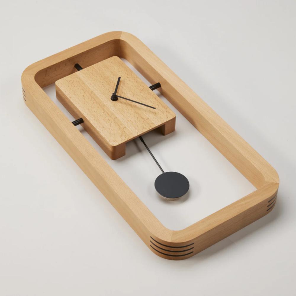 Wall Clock Brief Quartz Clocks Swingable Pendulum Times Creative Silent Loudspeaker Mute Watches Hours