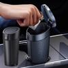 Car Trash Bin Can Mini Auto Dust Organizer Car Interior Rubbish Bag Garbage Container Storage Box Bucket Auto Accessories