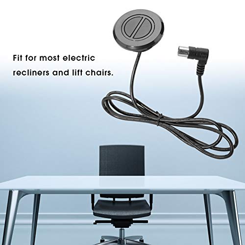 Vbestlife1 Controller Runder Schalter, 5A ABS-Material Stuhl Sofa 2-Tasten Runder Schalter, für Elektrischen Relaxsessel Hebesessel