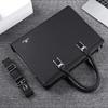 Men's bag new men's handbag cowhide computer bag inch business large-capacity briefcase
