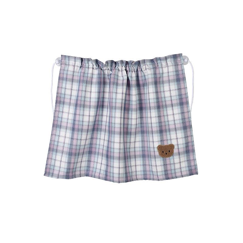 Car Sunshade Plaid Bear Car Suction Cup Sunshade Sunscreen Heat Insulation Children's Car Curtains