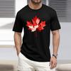 Heren -hals Casual Bedrukt Kortmouwig T-shirt Top