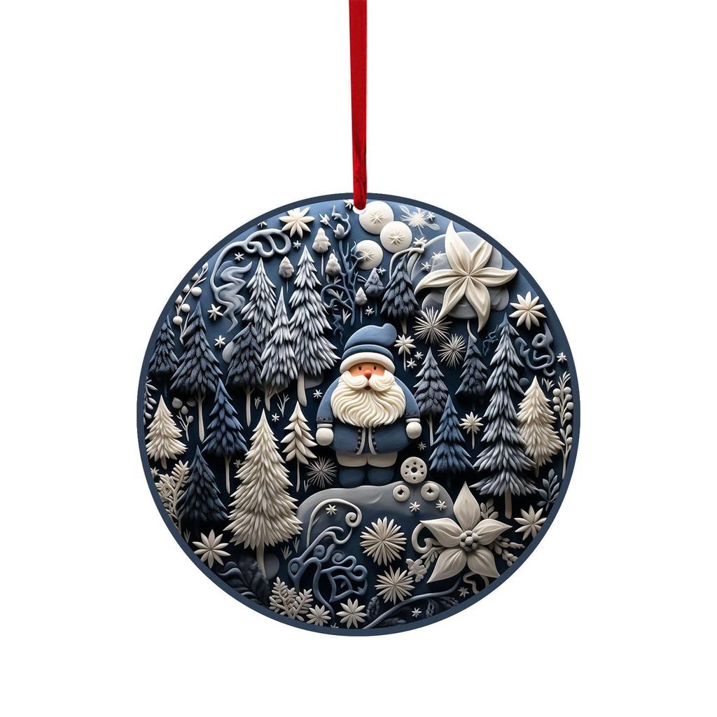 American Christmas Ornaments: Snowman, Elk, and Christmas Tree Decorations