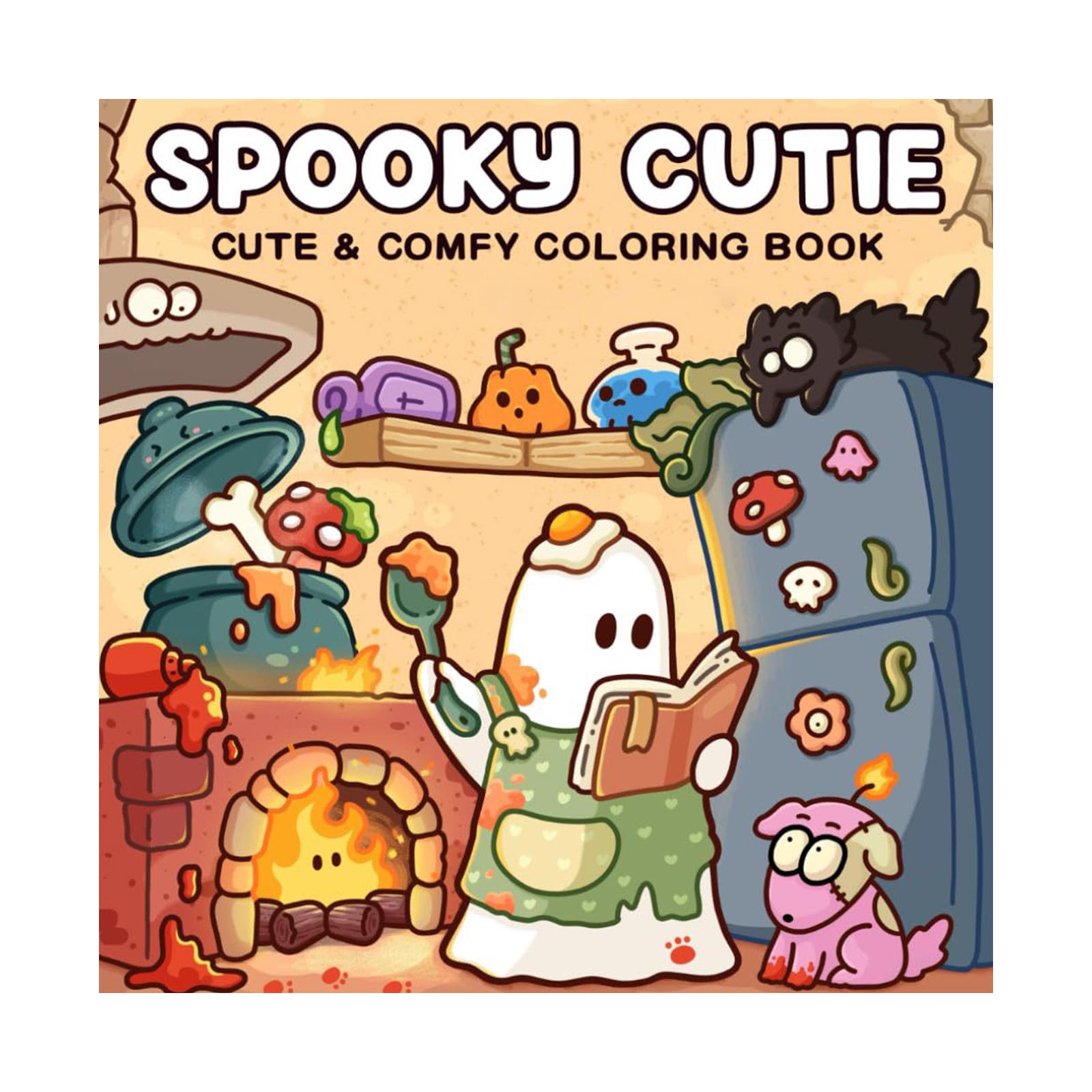 

Книжка-раскраска на Хэллоуин, Книжка с милыми рисунками One Size