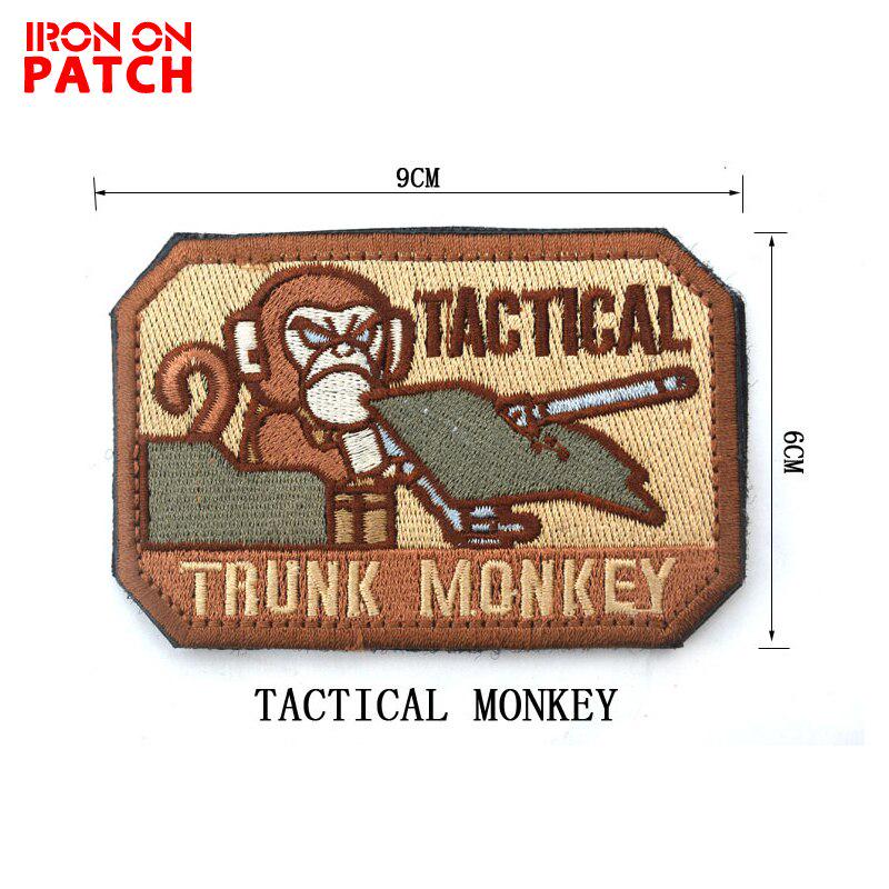 Buy 3pcs Tanks Monkey Tactical Trunk Monkey Patches Morale Military