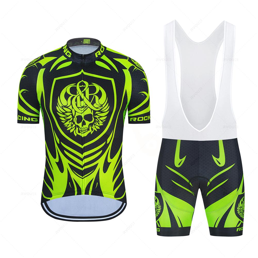 2026 Radtrikot 19D Set MTB Fahrradbekleidung Schnelltrocknend Fahrradkleidung Ropa Ciclismo Herren Kurz Trikot Trägerhose Anzug