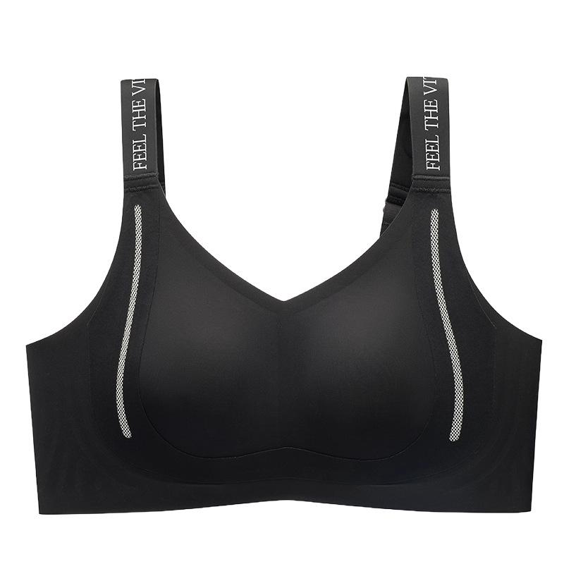 

Traceless invisible liquid foundation, large chest and small underwear, thin large size gathering, anti-sagging bra cover 3XL(95BCD/90E) чорний