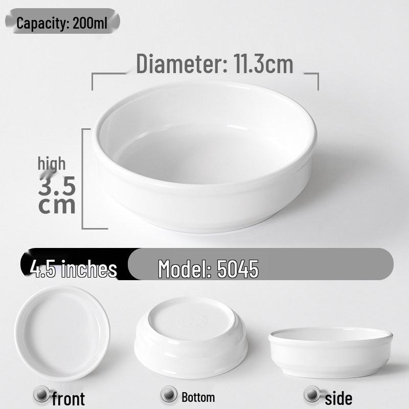 Melamine Imitation Porcelain Steamed Egg Bowl - Durable Small Catering Dish