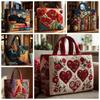 Neue gesteppte Tragetasche mit Katzenmuster Floraler Aufdruck Große Kapazität Schulter-Tragetasche Langlebige 3D-Schultertasche