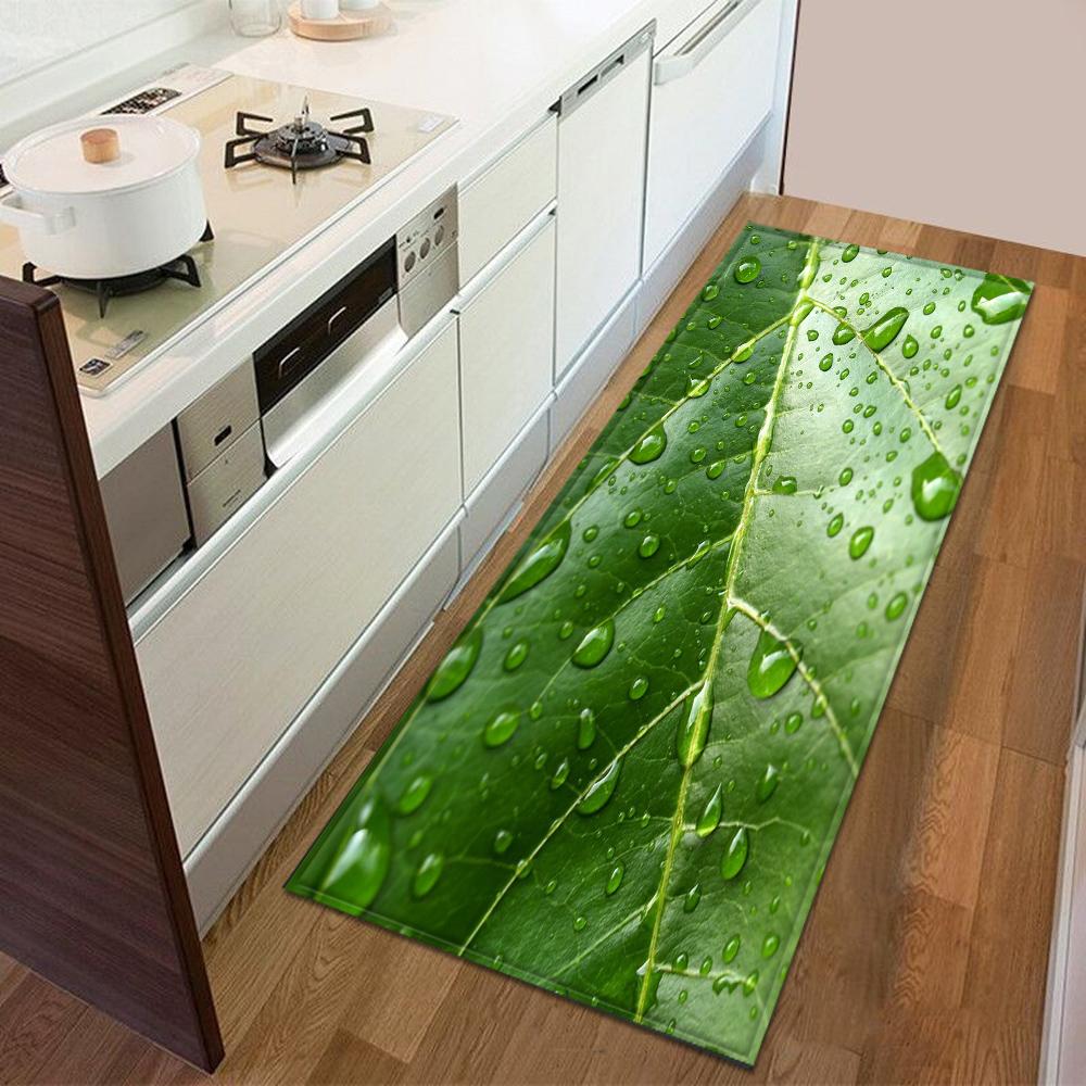 Kitchen floor mat entrance door mat bedroom long carpet corridor bathroom non-slip floor children's carpet