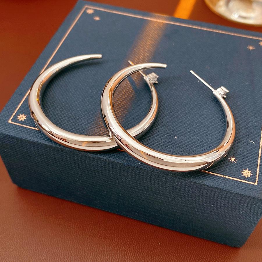 Fashionable Exaggerated Versatile and Cool Round C-shaped Earrings