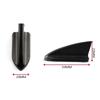 10Pc Universal Car Accessories Tail Decorate Bumper Shark Fin Black Wind Knife Tail Car Model Supplies Refit Black