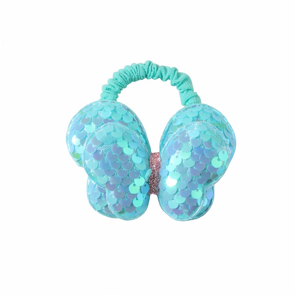 High-grade Sequined Bow Hair Rope Children's High Elastic Small Intestine Ring Does Not Hurt The Hair Rubber Band Ponytail Children's Hair Accessories