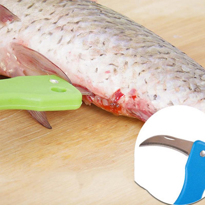 2 in 1 Fischhautbürste Schneller Fischschuppenentferner Schaber Hobelwerkzeug Fischschuppenentferner Angelmesser Reinigungswerkzeuge Küchen-Kochzubehör