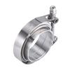 V Band Clamp 304 Stainless Steel 2" 2.25" 2.5 3 Inch 51 63 76 mm Turbo Exhaust Pipe Vband Clamp Male Female Flange V Clamp Kits