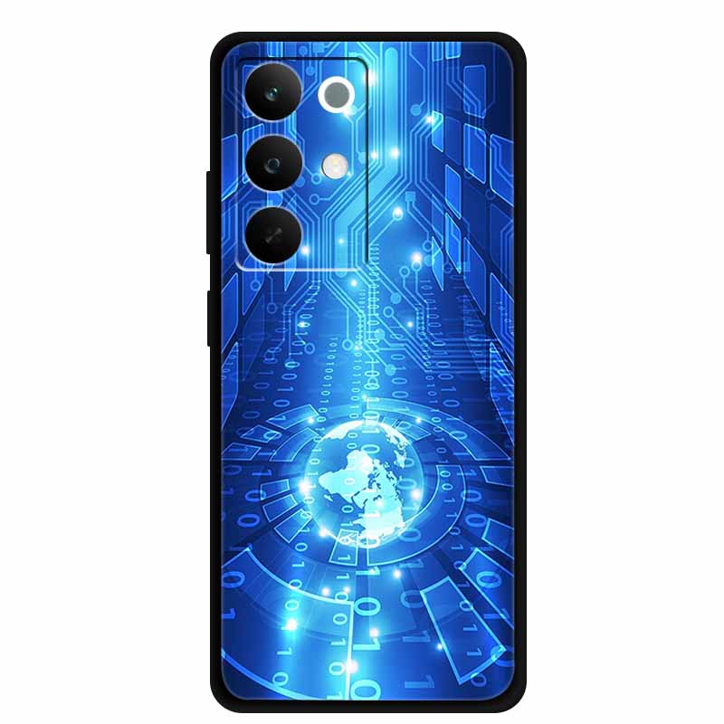 

Чохол для телефону Realme C85 5G 2025 Квіти Чорний Силіконовий М яка Задня Кришка Чохол Для Realme C85 Pro Чохол 6.8 C 85 Pro Coque Funda Realme C85 5G