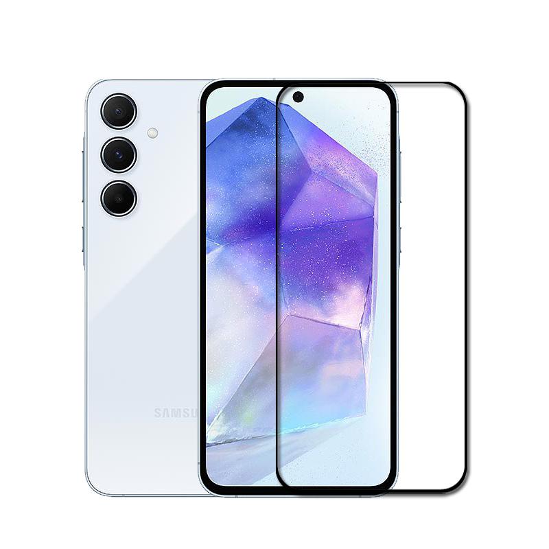 Full Cover Glass for Samsung Galaxy A55 Tempered Glass Samsung Galaxy A55 Screen Protector HD Phone Lens Film Samsung Galaxy A55