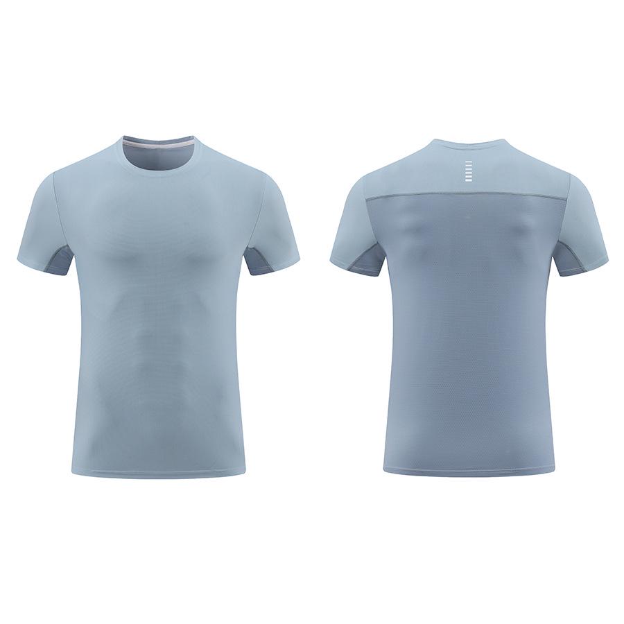 Quick-Dry Cool Short Sleeve Fitness Running T-Shirt - Breathable, Loose Crew Neck for Outdoor Sport