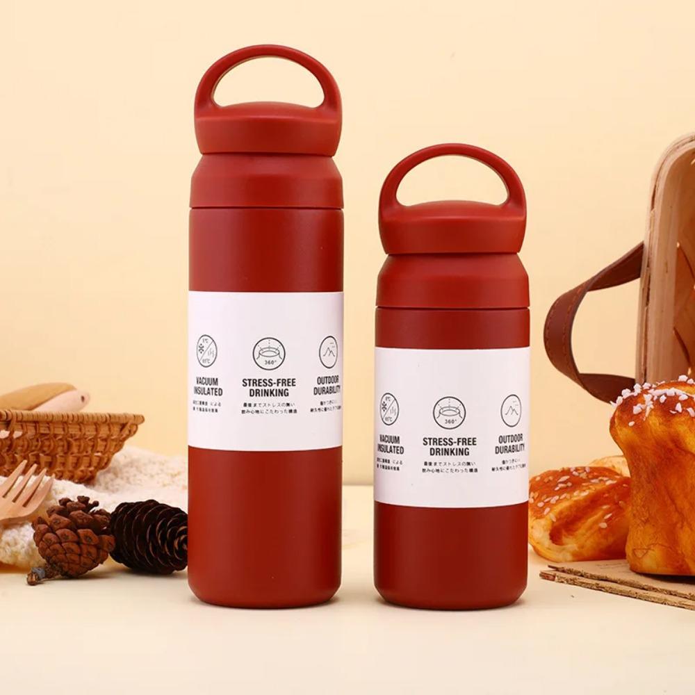 500ml Thermal Bottle Tea And Coffee Thermos Cup For Coffee Stainless Steel Double-Layer Insulation Sports Water Bottle For Girls