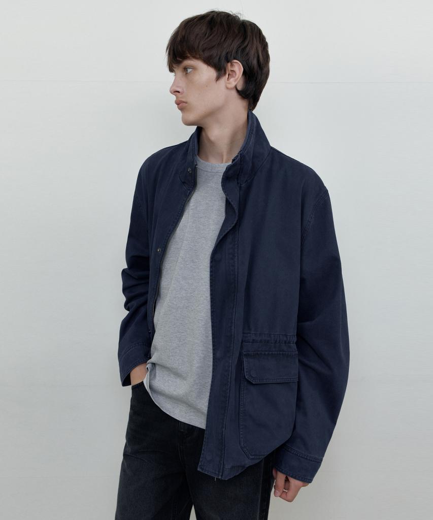 WEDNESDAY OASIS Washed Twill Out-Pocket Jacket_Navy(Wcb6Ot04)