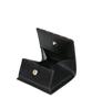 Bright Stripe Trim Coin Case Black F