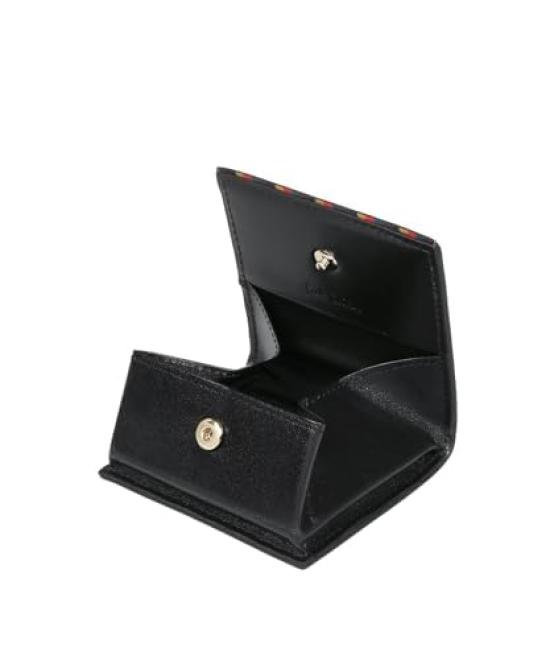 Bright Stripe Trim Coin Case Black F