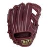 ZETT Soft Steer Baseball Bordeaux Size 3 All-Around Glove, Right-Handed Throw, Brown, (BRG352610)