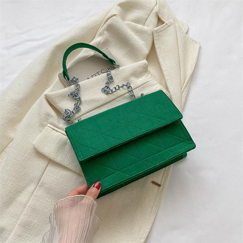 

Простая сумка на плечо-цепочке, повседневная сумка-кроссбоди для поездок на работу, новая летняя сумка, женская нишевая модная квадратная сумка