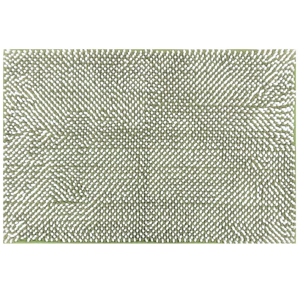 Senko Twin Mall Bath 50 X 80 Moss 79231 Mat, Approx. Cm, Green, Absorbent, Quick-Drying, Microfiber,