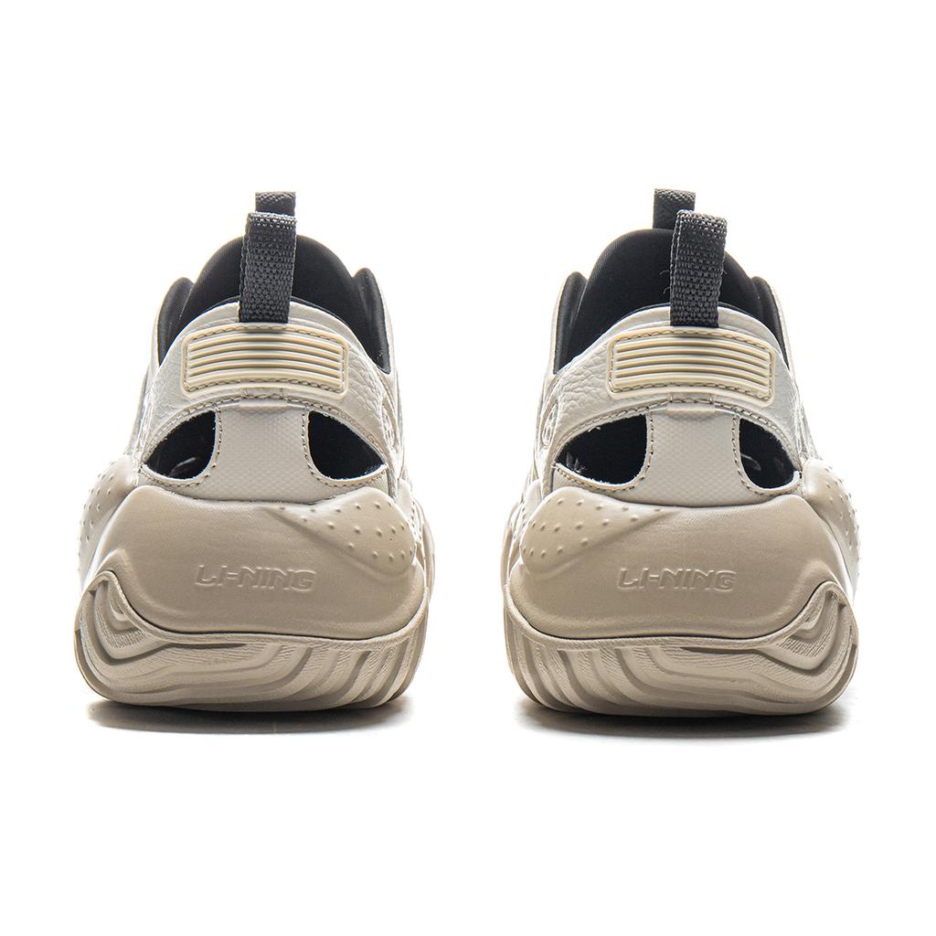 Li-Ning Versatile Comfortable Breathable Height-Increasing Creek Shoes Men Shoes Oatmeal-Gray AGCV121-2