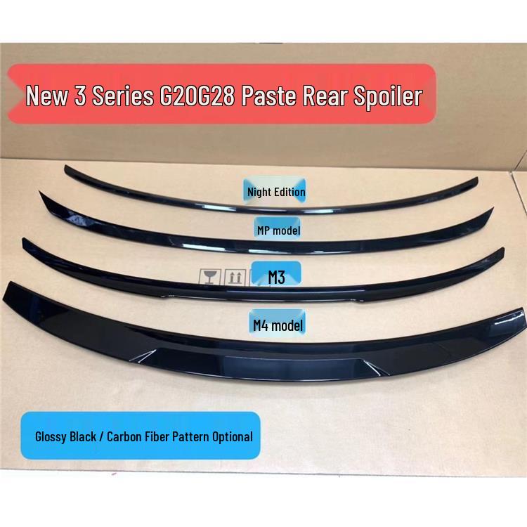BMW 2023 New 3 Series MP Style Front Lip Bumper, Bright Black