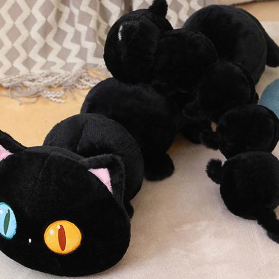 Utsøkt dyreplysjpute Koselig berøringskattunge plysj ledsager Plysjdyrdukkepute utstoppet leketøy