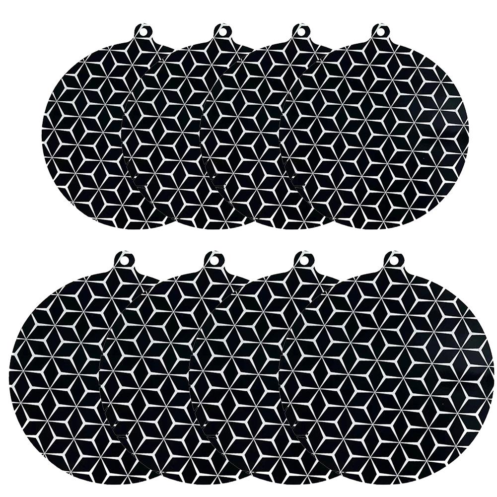 Silicone Induction Hob Protector Mat Set of 4 for Kitchen Cooktop Care