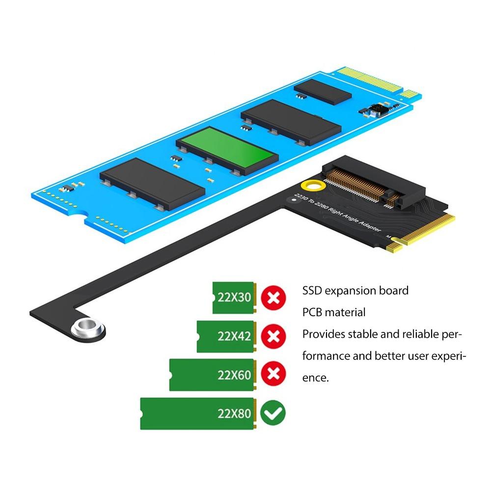 90-Grad-SSD-Erweiterungskarte Hohe Leistung Stabiler NVME-Adapter für für Rog Ally Handheld-Konvertierung 2230 auf 2280