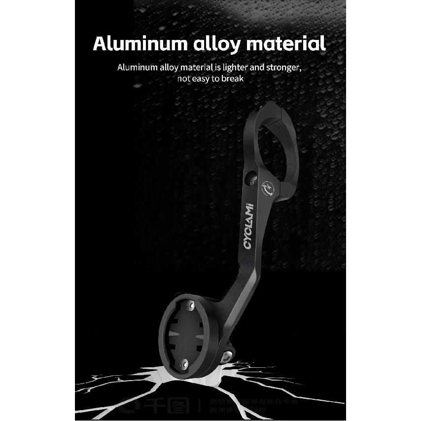 CYCLAMI S5 Aluminium Alloy Double-sided Bike Computer Mount MTB Road GPS Headlight Holder Bracke For GARMIN XOSS IGPSPORT Coospo