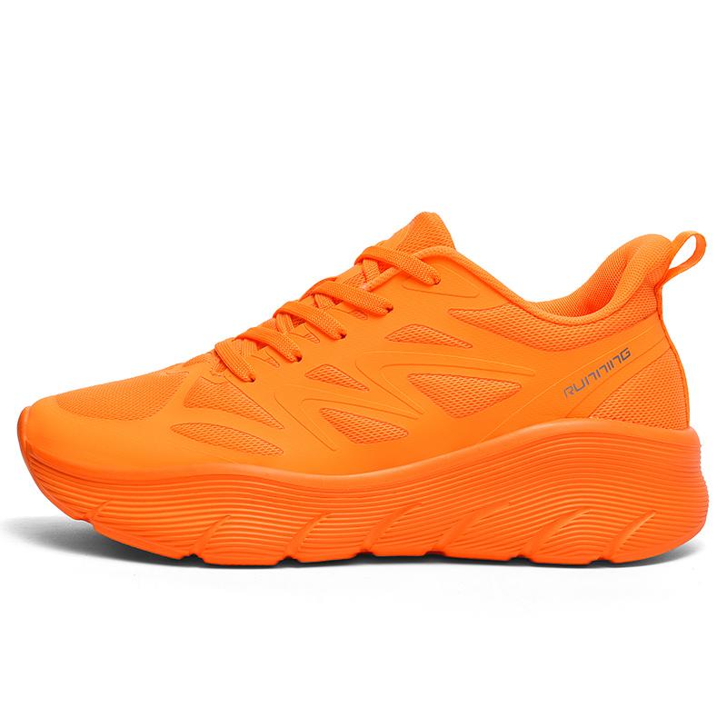 Women's Air Cushion Running Shoes with Shock Absorption Breathable Men's Lightweight Gym Sports Sneakers for Marathon Training