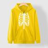 Gothic Skull Skeleton Print Oversized Hoodie Teens Men Long Sleeve Cotton Pullover Sweatshirt