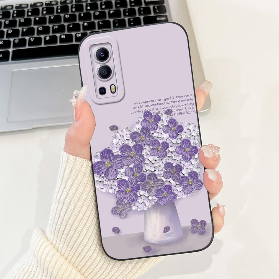 For Vivo Y52 5G V2053 Case Cute Cartoon Panda Duck Rabbit Shockproof Silicone TPU Phone Cover For Vivo Y72 5G V2041 IQOO Z3 Capa