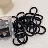 50pcs Gradient Color Seamless Candy Color Hair Band High Elasticity Leather Band Hair Rope Towel Ring Colorful Headband