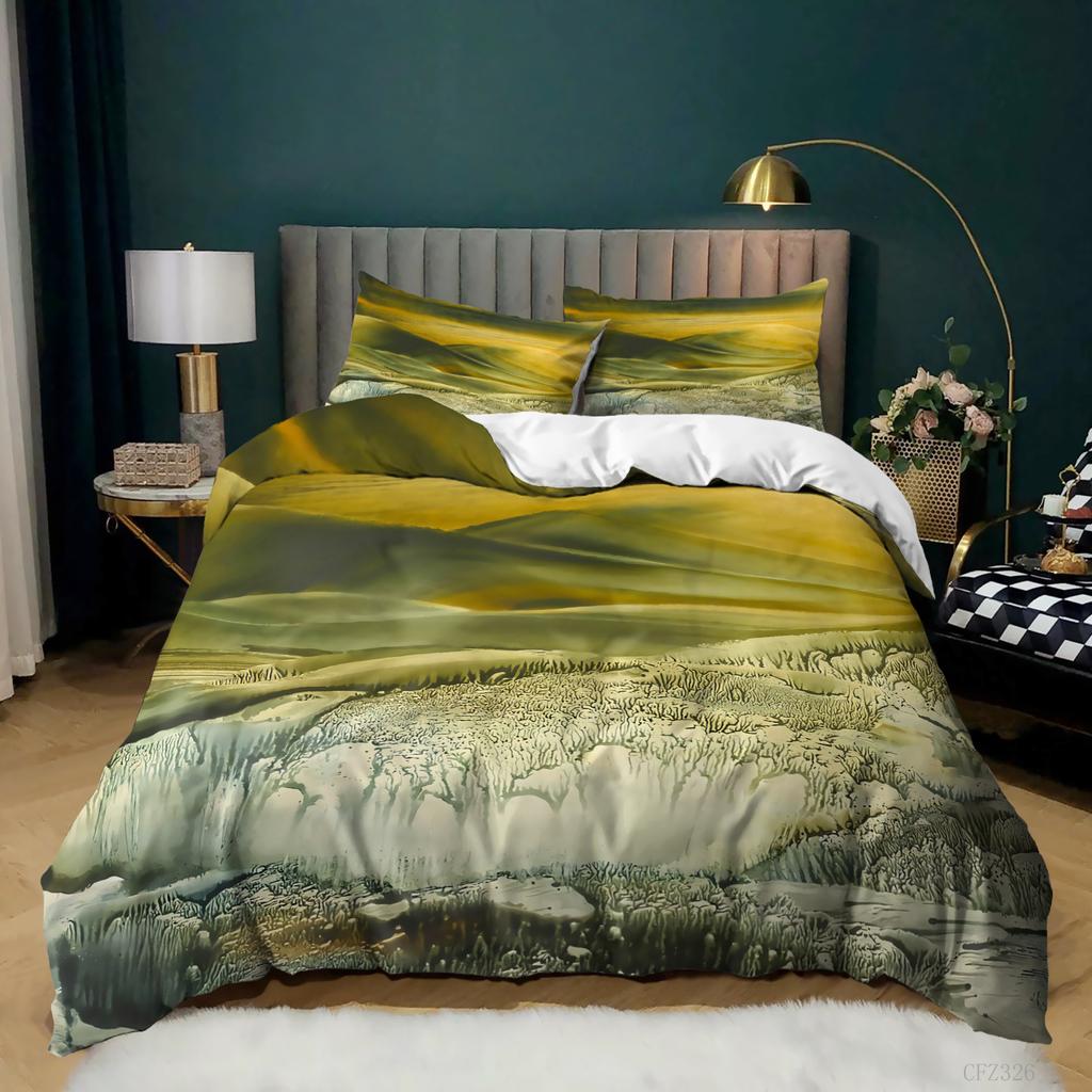 Starry Night Van Gogh Duvet Cover Set Queen Size,Oil Painting Famous Modern Classic Sky Star Art,Decorative 3 Piece Bedding Set