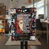 1PC Jujutsu Kaisen Patterned Flannel Blanket Suitable For All Seasons For Home Decor Warmth And Comfort Gifts Holiday Present