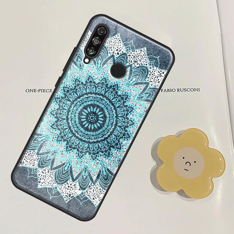 Flower Mandala For Huawei Nova 11 9 10 SE Y60 Y70 Y90 Y61 Y91 Nova 3i 7i 8i 11i P20 P40 Lite P30 Pro Case