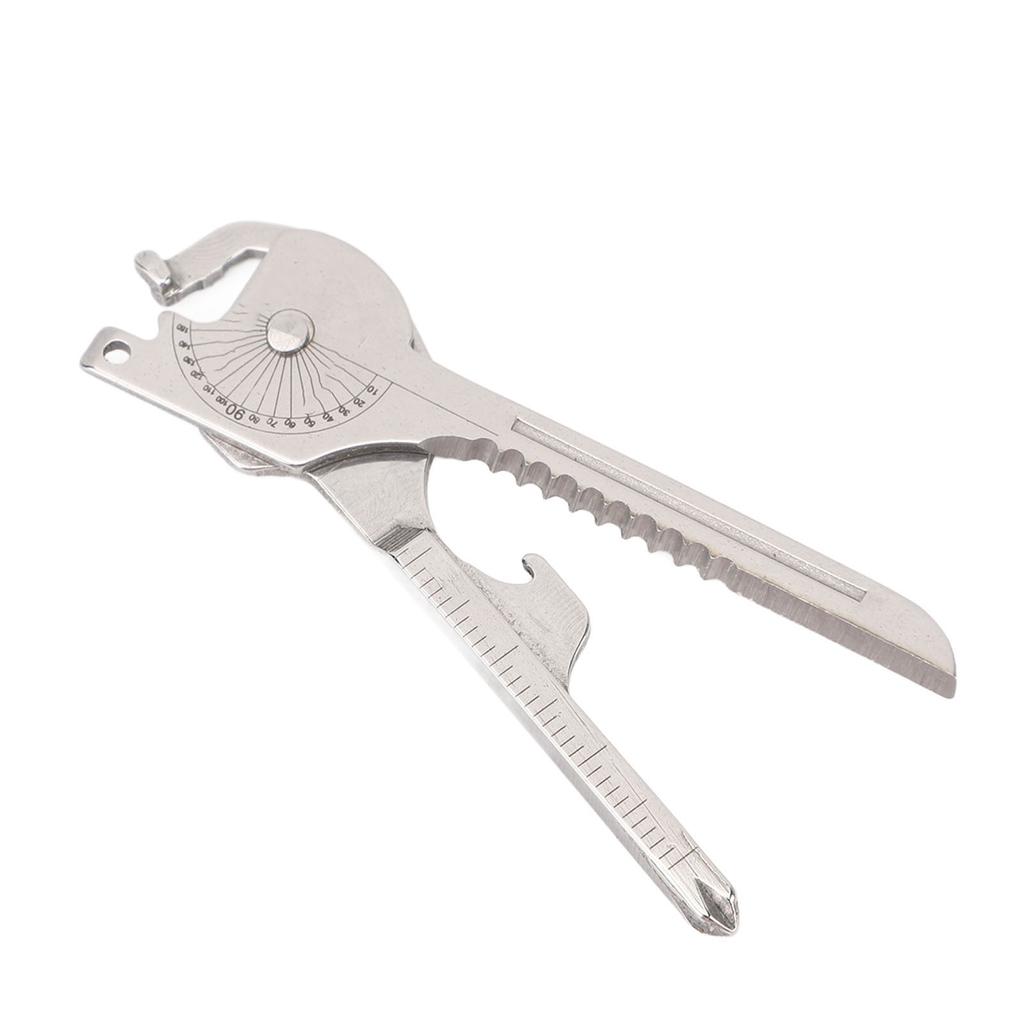 Keychain Multitool 8 in 1 Stainless Steel Screwdriver Bottle Opener Pocket Multitool with Keyring fo