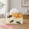 1pc 2D Flat Printed 17.78X10.92X12.95cm Tissue Box Bees And Golden Honeycomb Suitable for Tissues/Roll Paper/Napkins CJH528S161