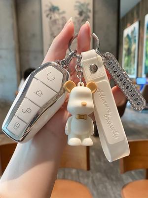 Custodia Portachiavi BYD Dolphin per Han Song, Tang DM-i, Qin Pro/Plus, Yuan e e2 - Borsa con Fibbia a Guscio per Auto.