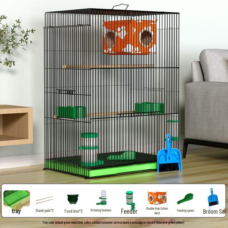 Large Parrot & Bird Cage for Budgies, Peonies, Wrens, Starlings & More