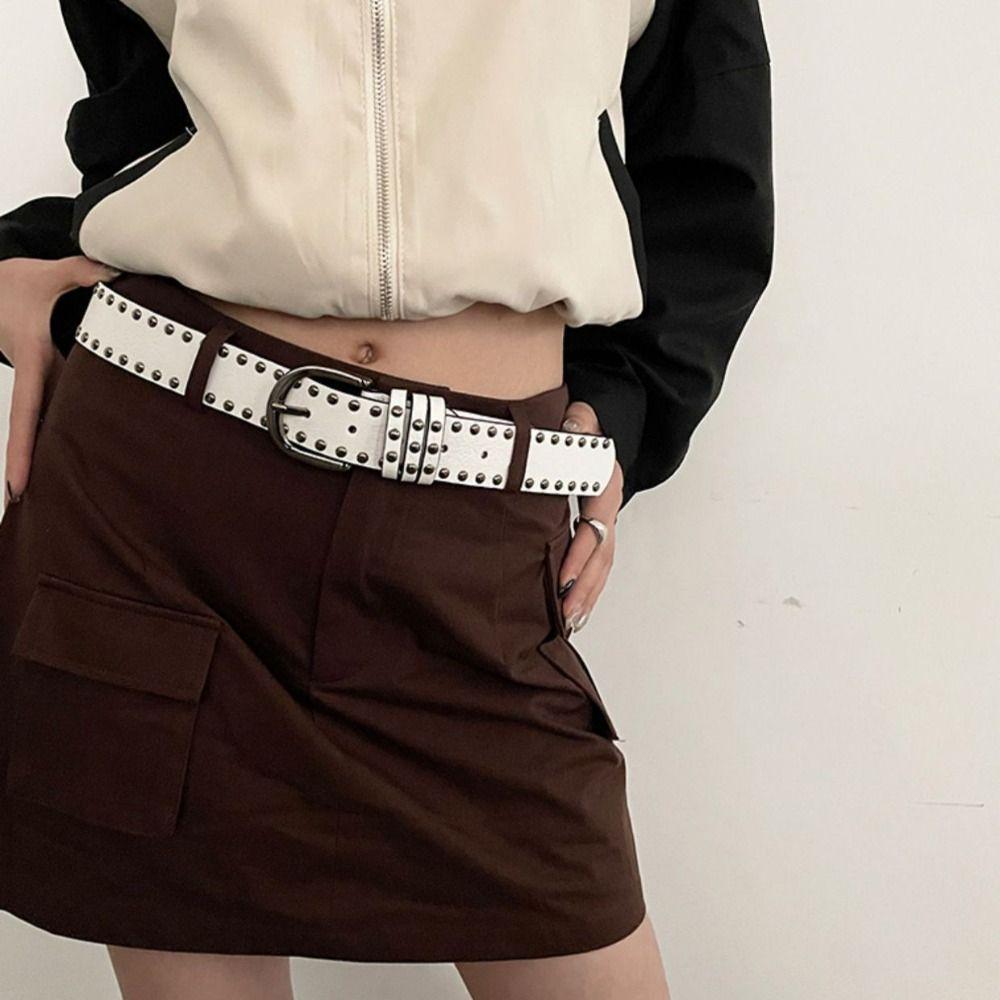 Wide Waistband Rivet Waist Bands for Women Jeans Belt Waist Belt for Women Women