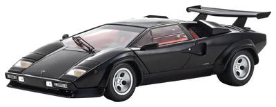 Kyosho Original Lamborghini Countach LP5000 Quattrovalvole Sort Færdig Produkt 1/18